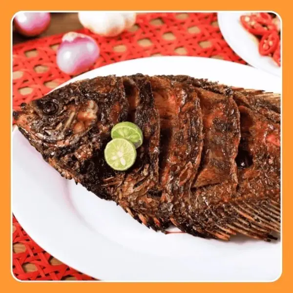 Grilled Croaker Fish - Big