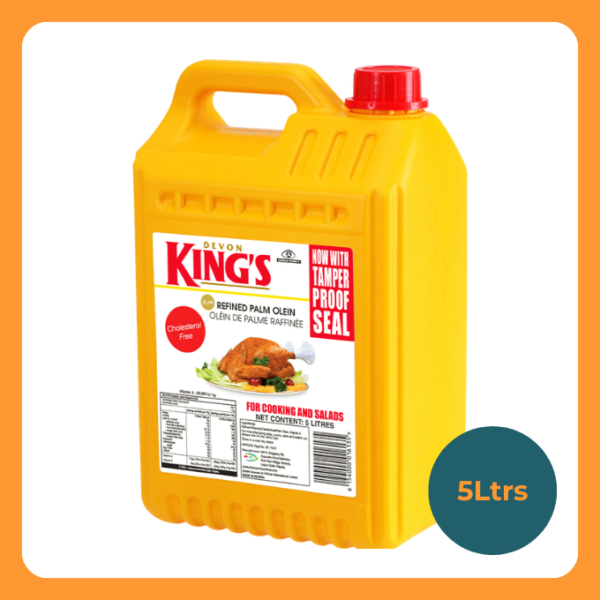 Devon King's Pure Vegetable Oil 5L